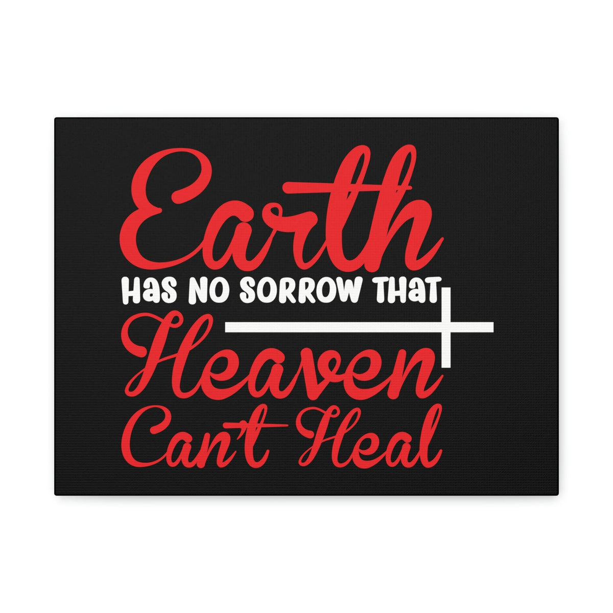 Scripture Walls Earth Has No Sorrows Isaiah 35:10 Red Christian Wall Art Bible Verse Print Ready to Hang Unframed-Express Your Love Gifts