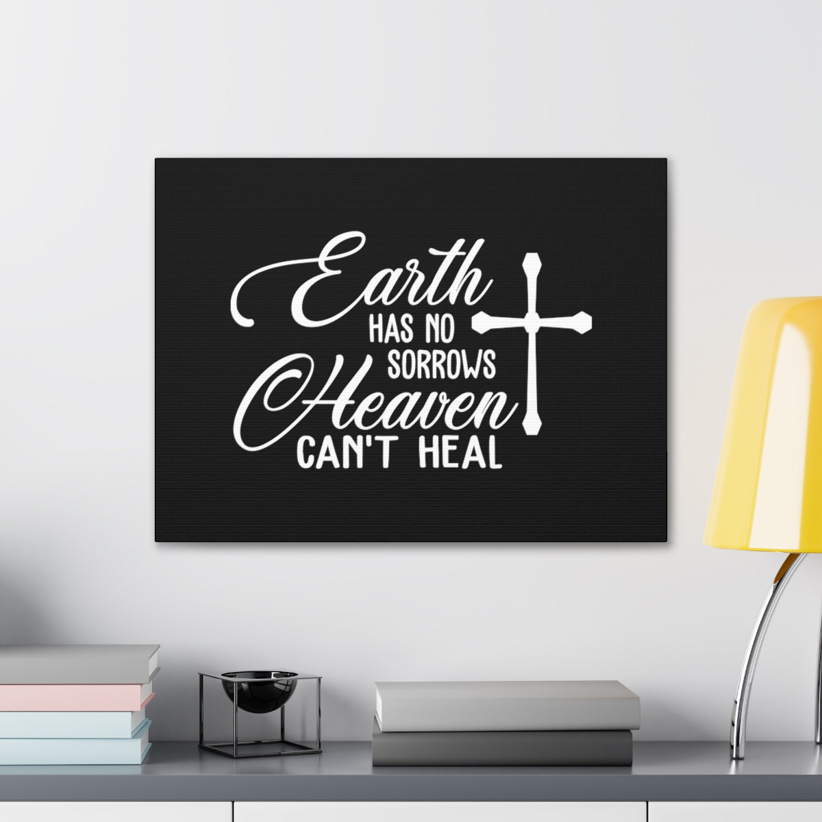 Scripture Walls Earth Has No Sorrows Revelation 21:4 Christian Wall Art Bible Verse Print Ready to Hang Unframed-Express Your Love Gifts