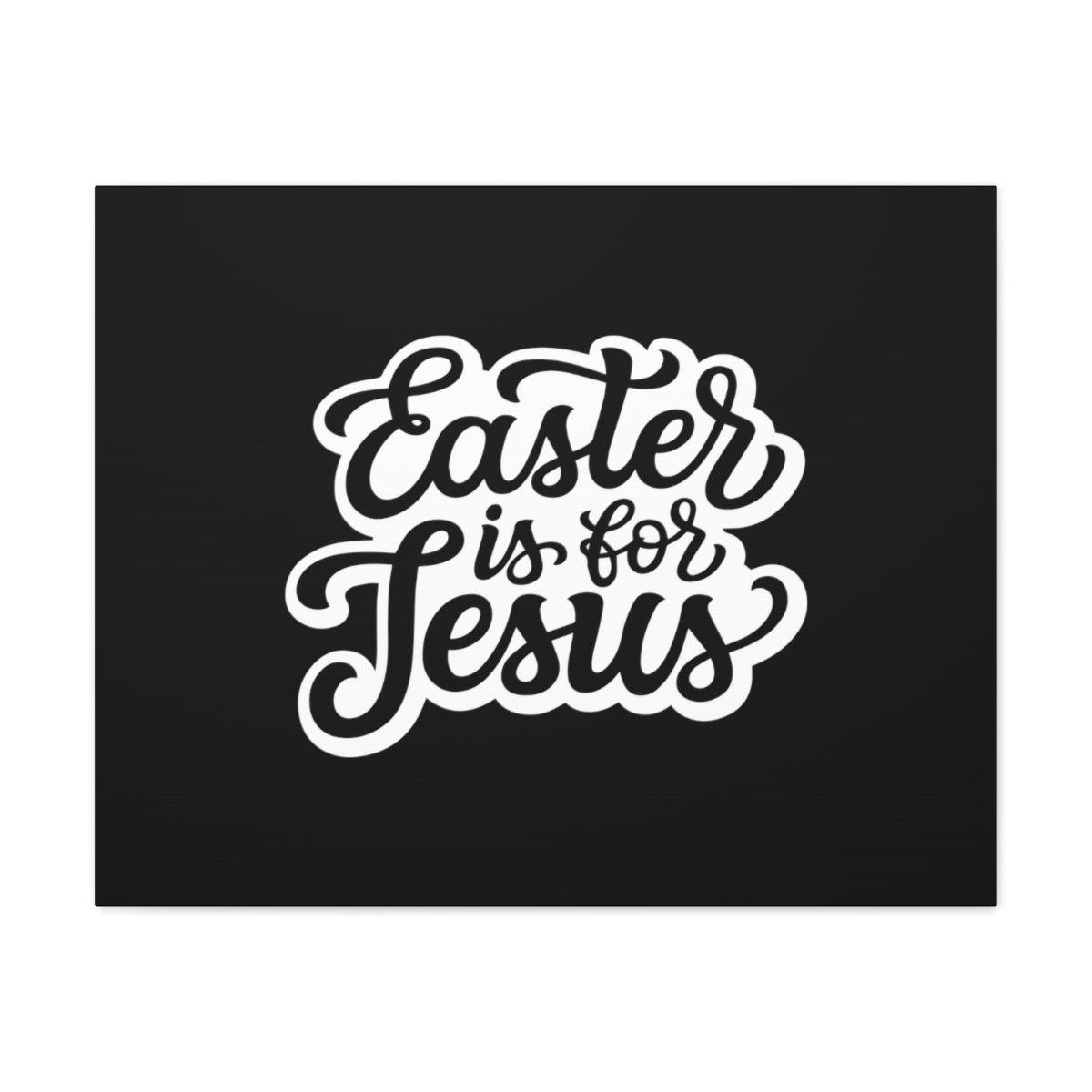 Scripture Walls Easter Is For Jesus 1 Peter 1:3 Black Christian Wall Art Bible Verse Print Ready to Hang Unframed-Express Your Love Gifts