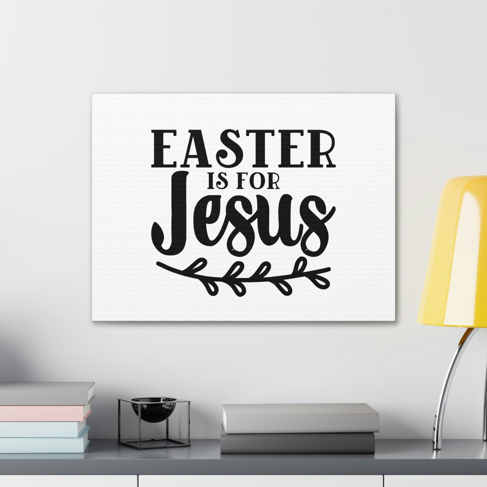 Scripture Walls Easter Is For Jesus John 11:25 Branch Christian Wall Art Bible Verse Print Ready to Hang Unframed-Express Your Love Gifts