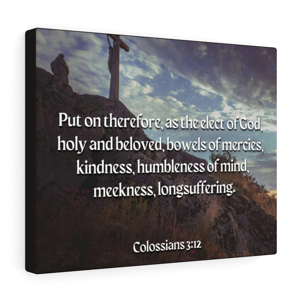 Scripture Walls Elect Of God Colossians 3:12 Bible Verse Canvas Christian Wall Art Ready to Hang Unframed-Express Your Love Gifts