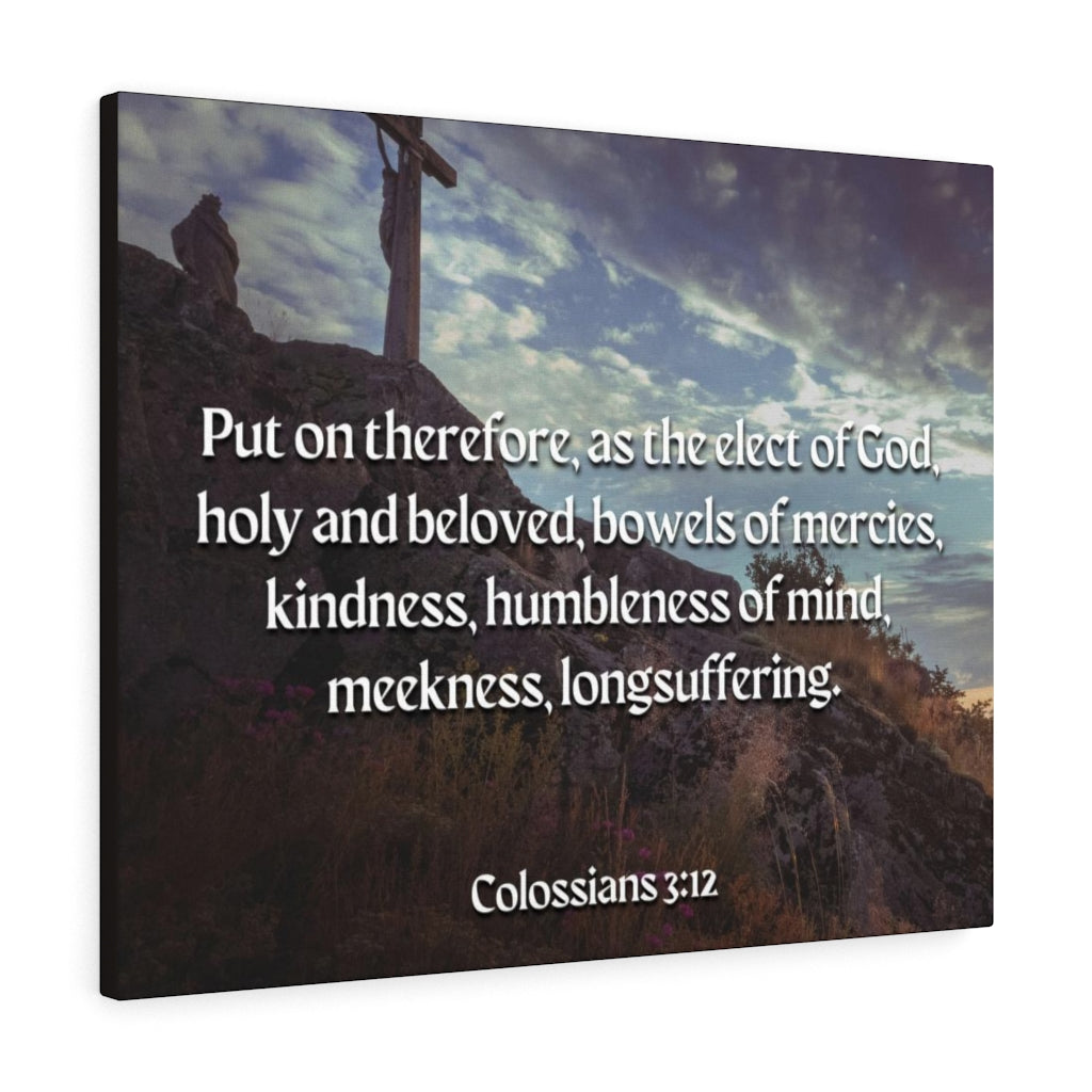 Scripture Walls Elect Of God Colossians 3:12 Bible Verse Canvas Christian Wall Art Ready to Hang Unframed-Express Your Love Gifts