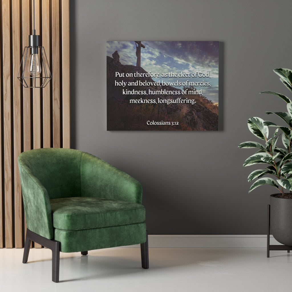 Scripture Walls Elect Of God Colossians 3:12 Bible Verse Canvas Christian Wall Art Ready to Hang Unframed-Express Your Love Gifts