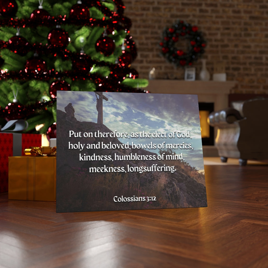 Scripture Walls Elect Of God Colossians 3:12 Bible Verse Canvas Christian Wall Art Ready to Hang Unframed-Express Your Love Gifts