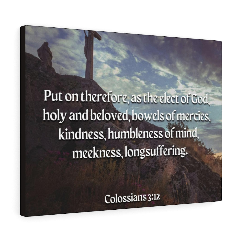 Scripture Walls Elect Of God Colossians 3:12 Bible Verse Canvas Christian Wall Art Ready to Hang Unframed-Express Your Love Gifts