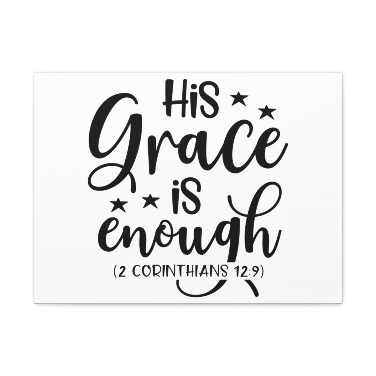 Scripture Walls Enough 2 Corinthians 12:9 Bible Verse Canvas Christian Wall Art Ready to Hang Unframed-Express Your Love Gifts