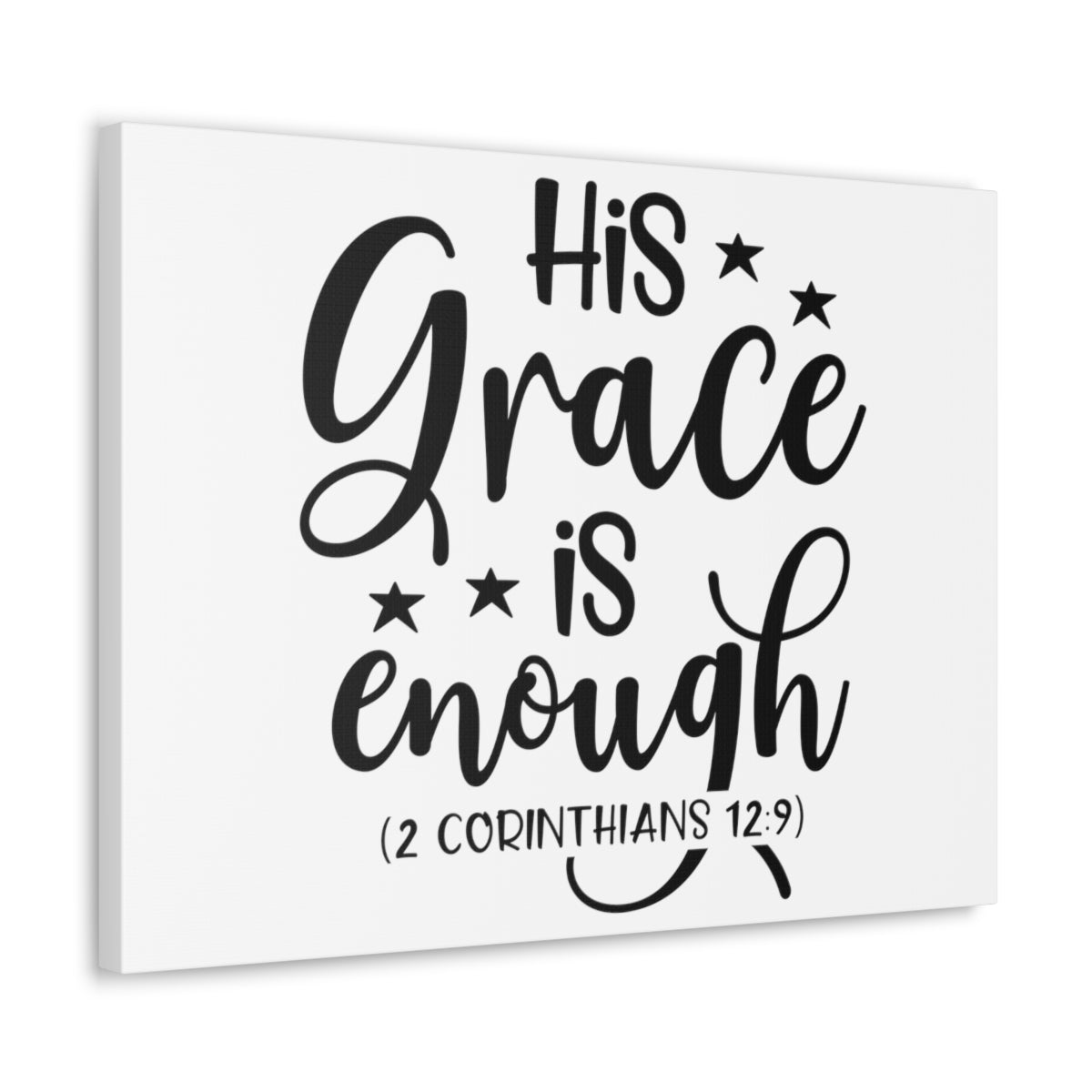Scripture Walls Enough 2 Corinthians 12:9 Bible Verse Canvas Christian Wall Art Ready to Hang Unframed-Express Your Love Gifts