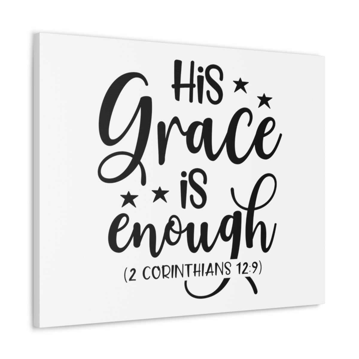 Scripture Walls Enough 2 Corinthians 12:9 Bible Verse Canvas Christian Wall Art Ready to Hang Unframed-Express Your Love Gifts