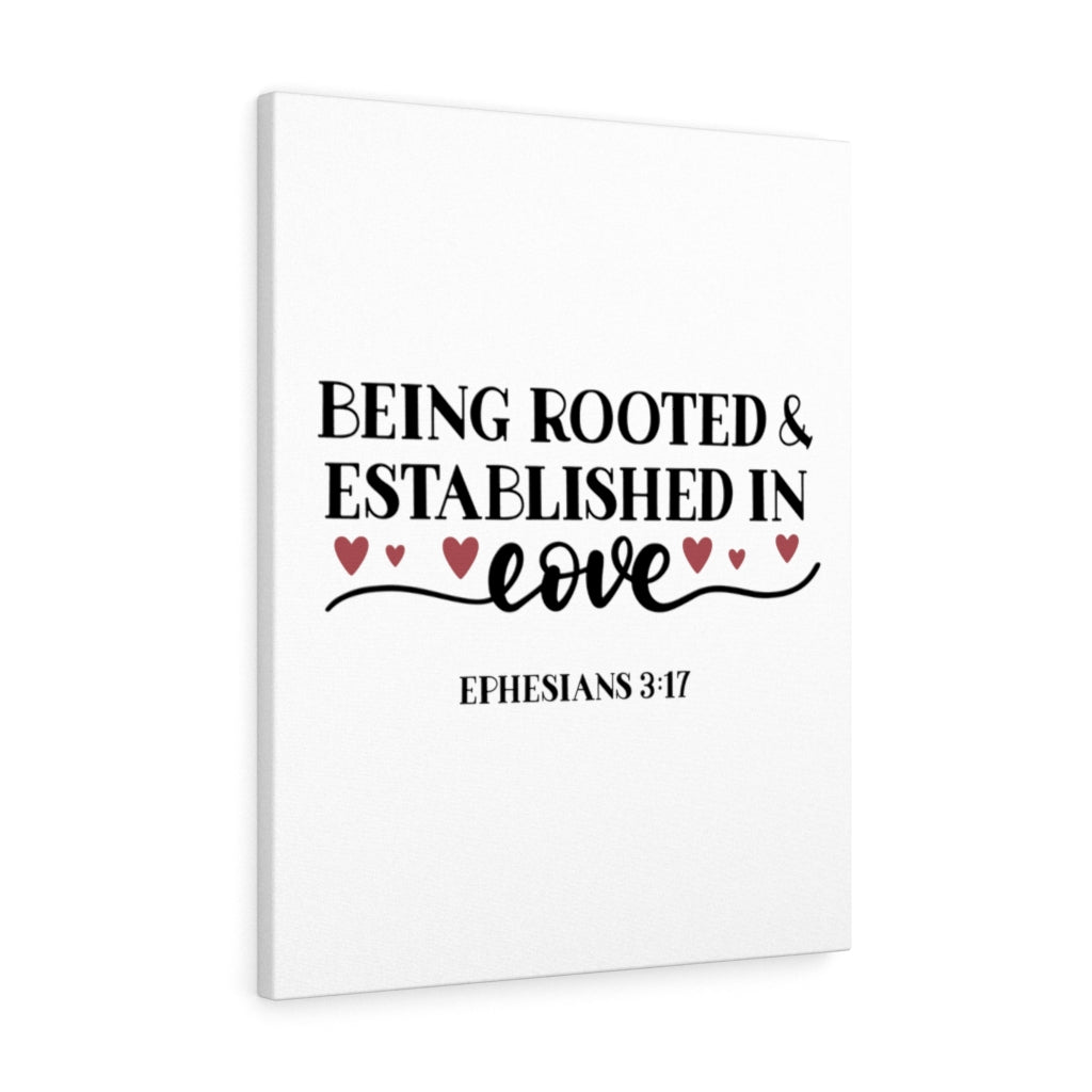 Scripture Walls Established In Love Ephesians 3:17 Bible Verse Canvas Christian Wall Art Ready to Hang Unframed-Express Your Love Gifts
