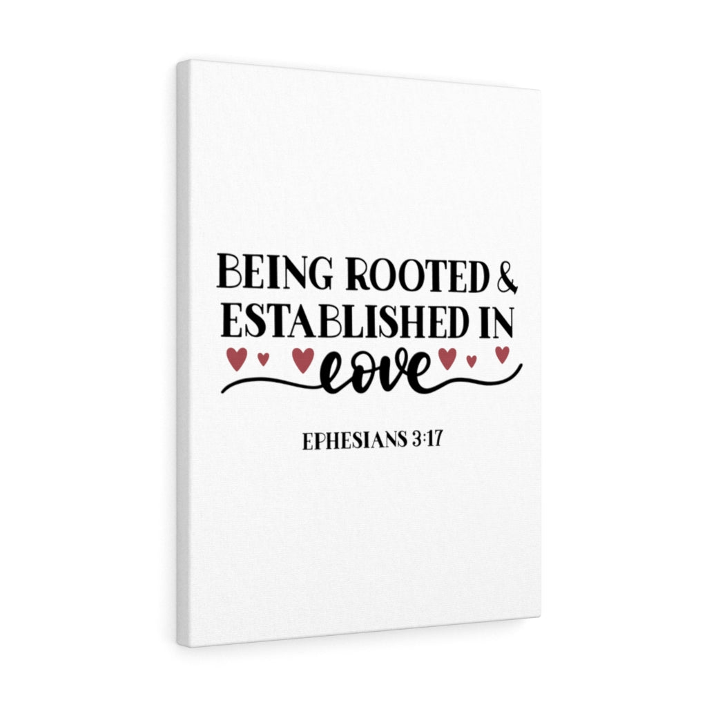 Scripture Walls Established In Love Ephesians 3:17 Bible Verse Canvas Christian Wall Art Ready to Hang Unframed-Express Your Love Gifts