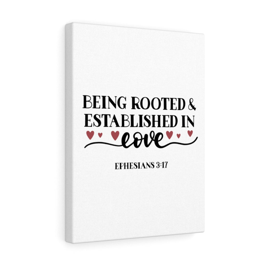 Scripture Walls Established In Love Ephesians 3:17 Bible Verse Canvas Christian Wall Art Ready to Hang Unframed-Express Your Love Gifts