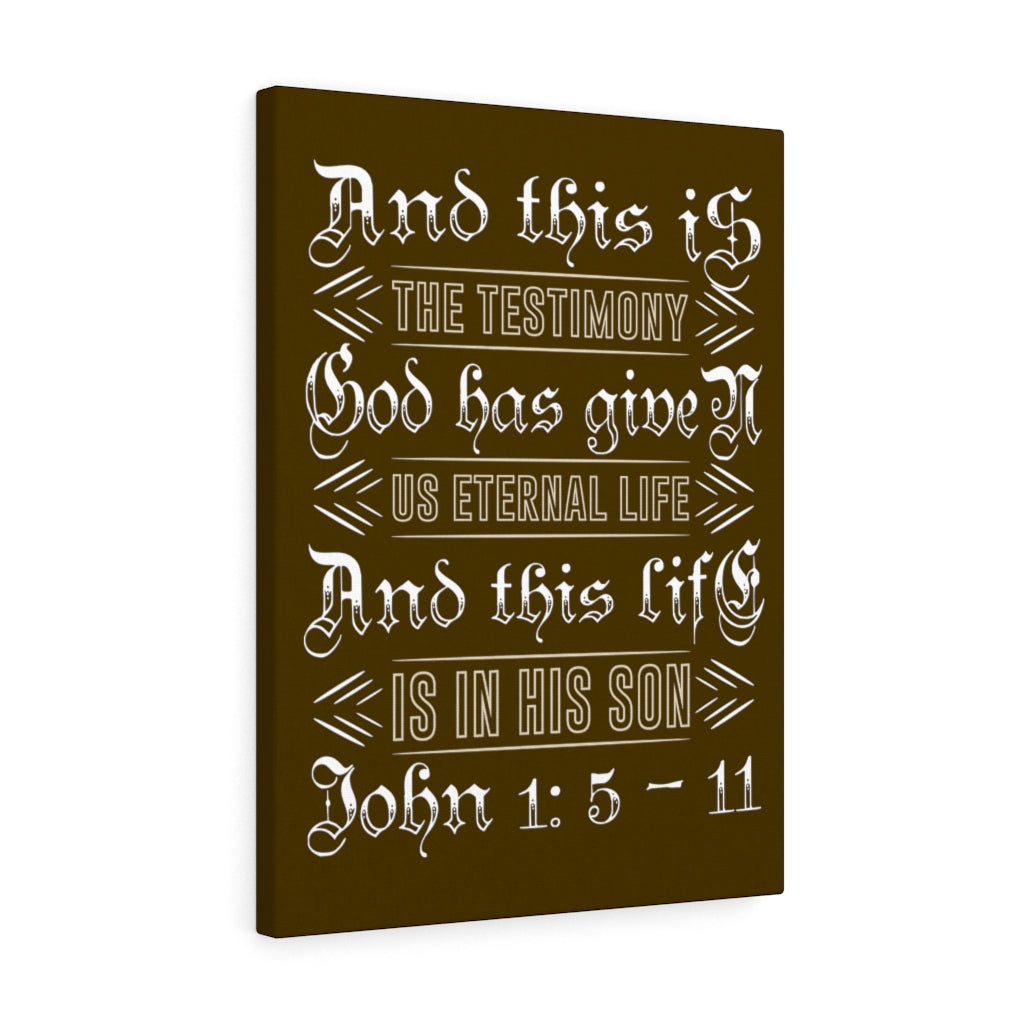 Scripture Walls Eternal Life John 1:5 - 11 Bible Verse Canvas Christian Wall Art Ready to Hang Unframed-Express Your Love Gifts