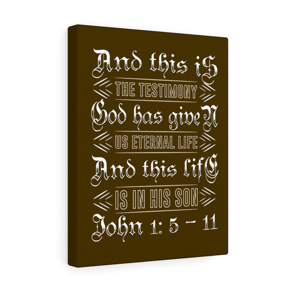 Scripture Walls Eternal Life John 1:5 - 11 Bible Verse Canvas Christian Wall Art Ready to Hang Unframed-Express Your Love Gifts
