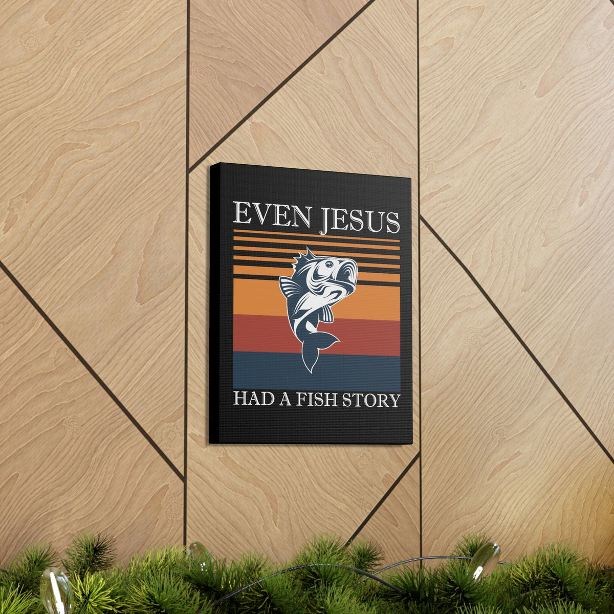 Scripture Walls Even Jesus Had A Fish John 21:11 Story Christian Wall Art Bible Verse Print Ready to Hang Unframed-Express Your Love Gifts