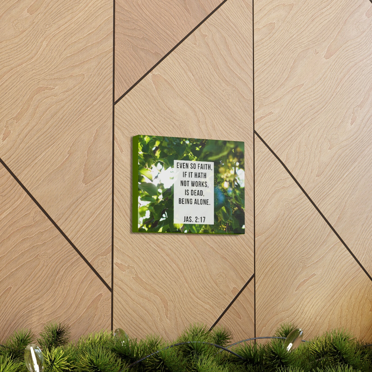 Scripture Walls Even So Faith James 2:17 Bible Verse Canvas Christian Wall Art Bible Verse Print Ready To Hang Unframed-Express Your Love Gifts