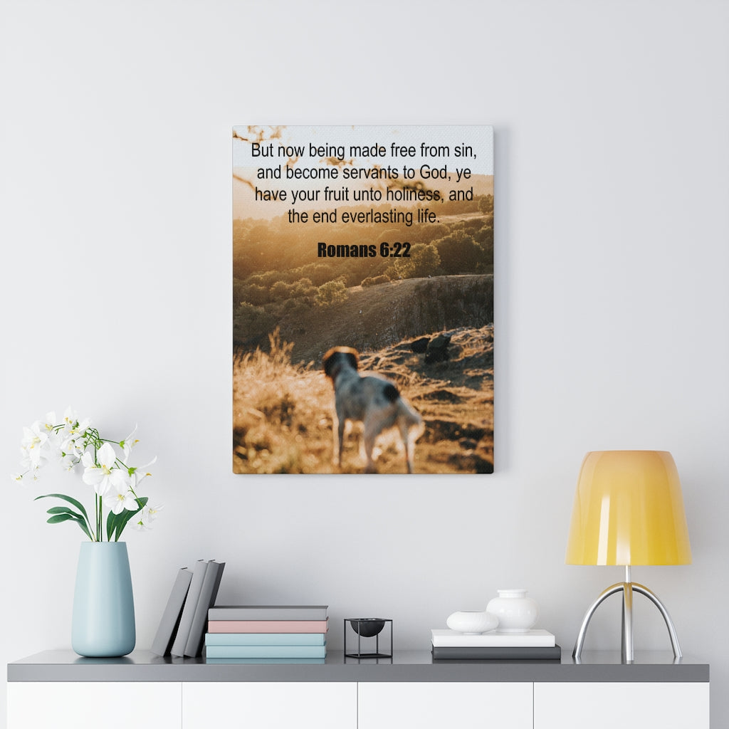 Scripture Walls Everlasting Life Romans 6:22 Christian Wall Art Print Ready to Hang Unframed-Express Your Love Gifts