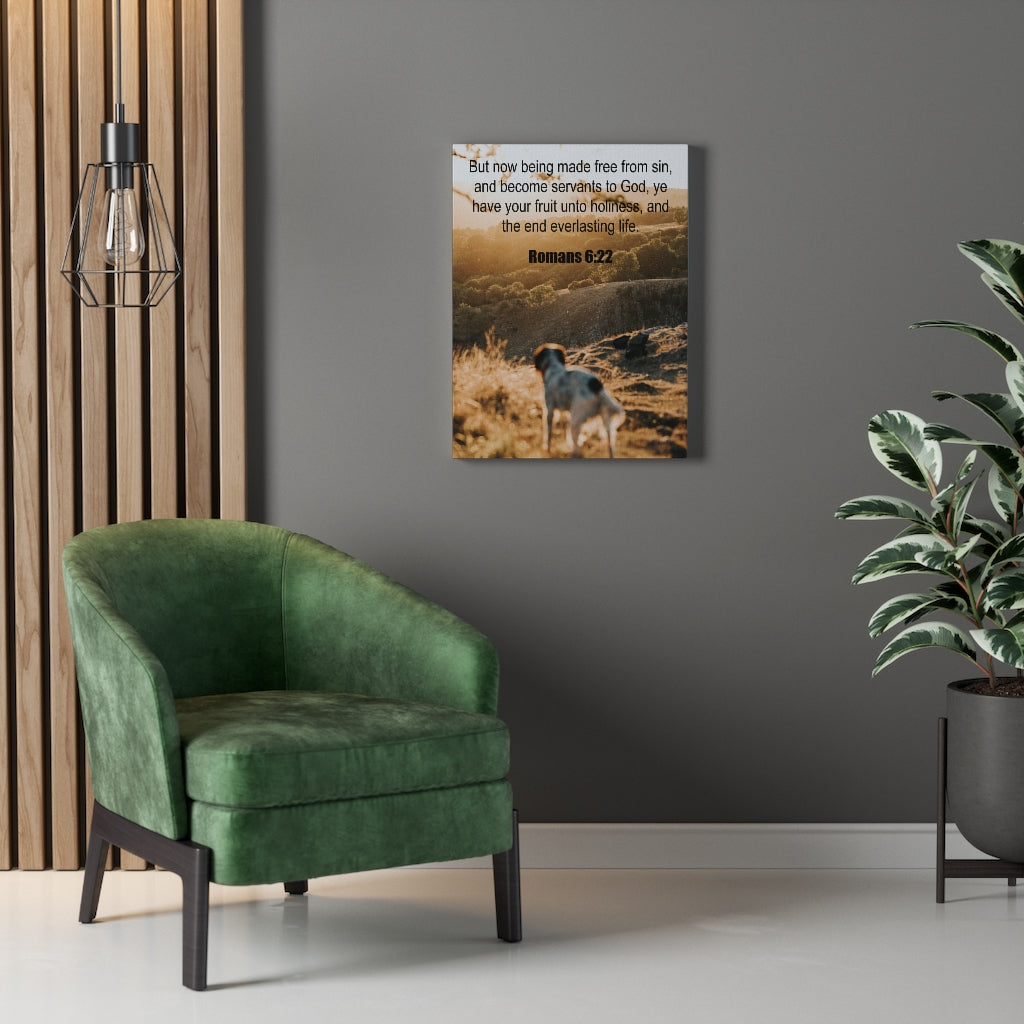 Scripture Walls Everlasting Life Romans 6:22 Christian Wall Art Print Ready to Hang Unframed-Express Your Love Gifts