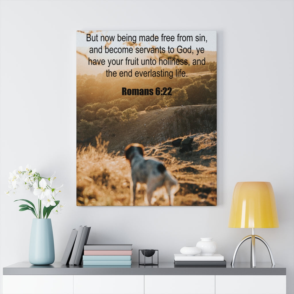 Scripture Walls Everlasting Life Romans 6:22 Christian Wall Art Print Ready to Hang Unframed-Express Your Love Gifts