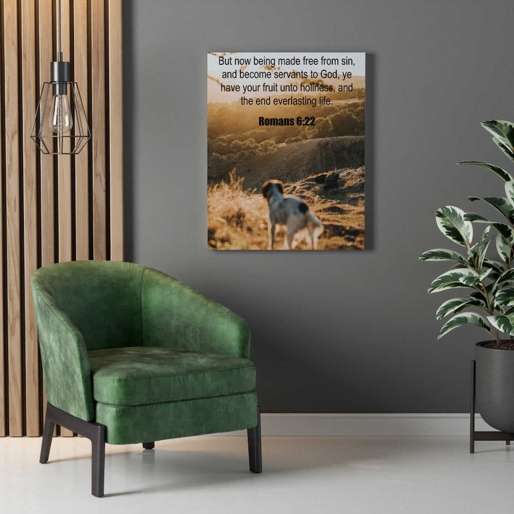 Scripture Walls Everlasting Life Romans 6:22 Christian Wall Art Print Ready to Hang Unframed-Express Your Love Gifts