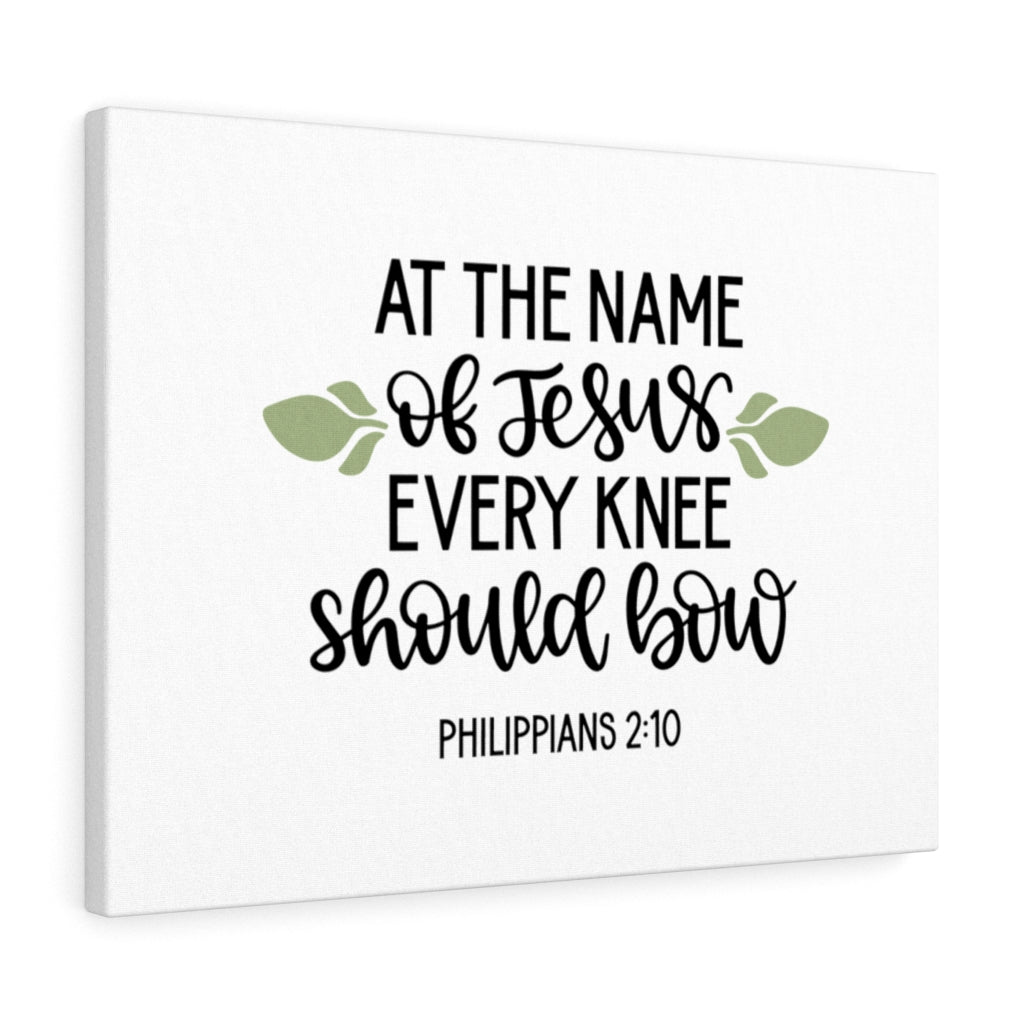 Scripture Walls Every Knee Should Bow Philippians 2:10 Bible Verse Canvas Christian Wall Art Ready to Hang Unframed-Express Your Love Gifts