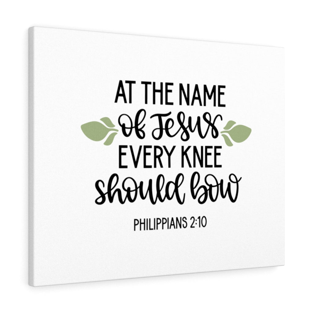 Scripture Walls Every Knee Should Bow Philippians 2:10 Bible Verse Canvas Christian Wall Art Ready to Hang Unframed-Express Your Love Gifts