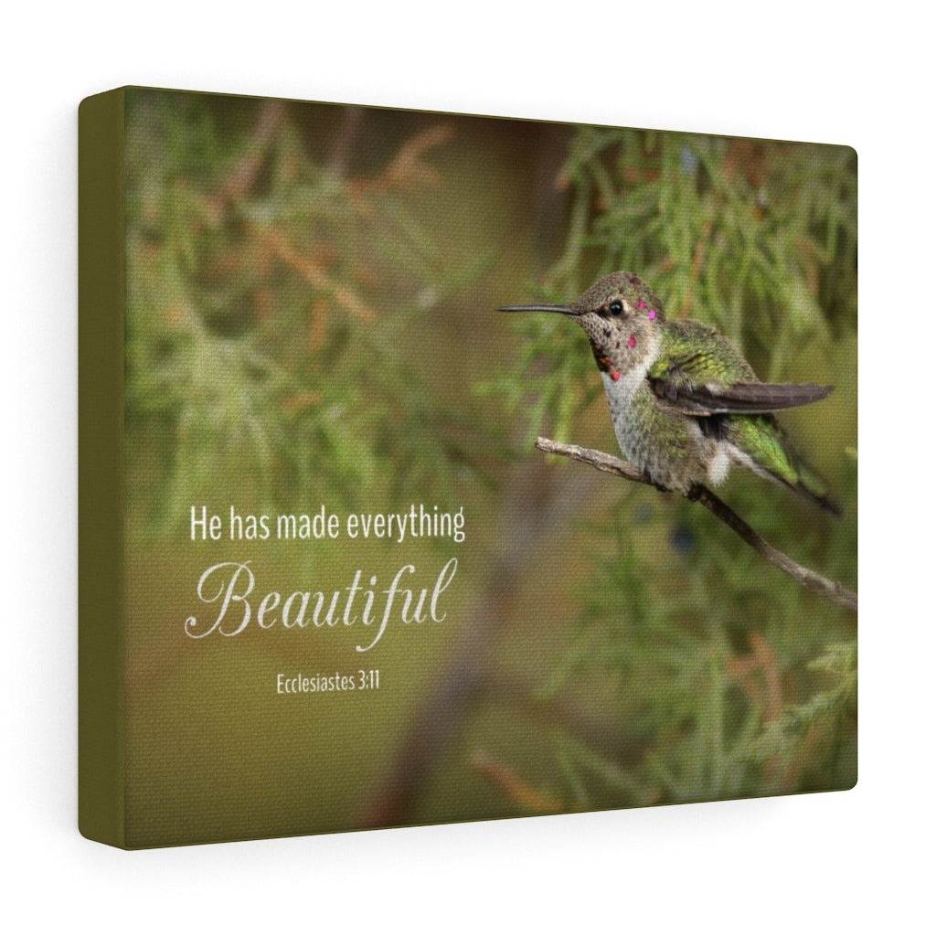 Scripture Walls Everything Beautiful Ecclesiastes 3:11 Bird Christian Wall Art Bible Verse Print Ready To Hang Unframed-Express Your Love Gifts