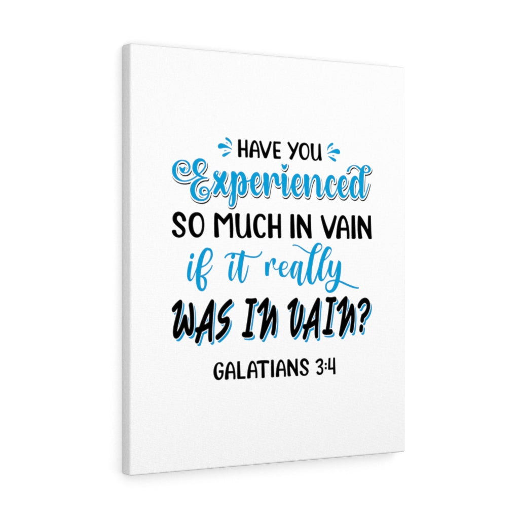 Scripture Walls Experienced So Much Galatians 3:4 Bible Verse Canvas Christian Wall Art Ready to Hang Unframed-Express Your Love Gifts