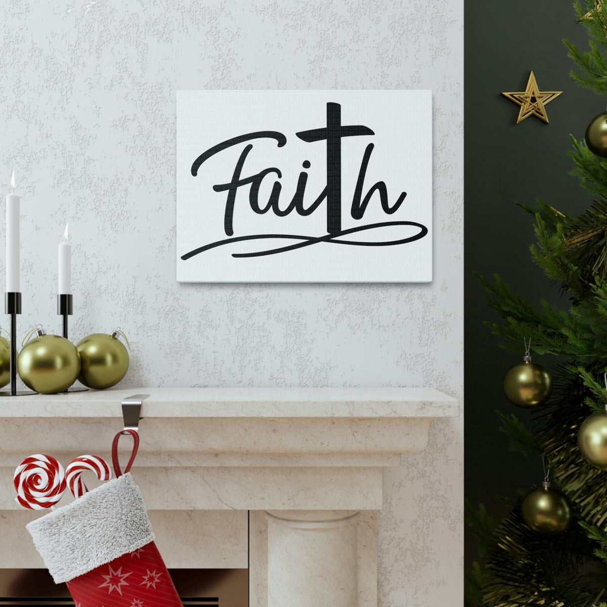 Scripture Walls Faith 2 Corinthians 5:7 Christian Wall Art Print Ready to Hang Unframed-Express Your Love Gifts