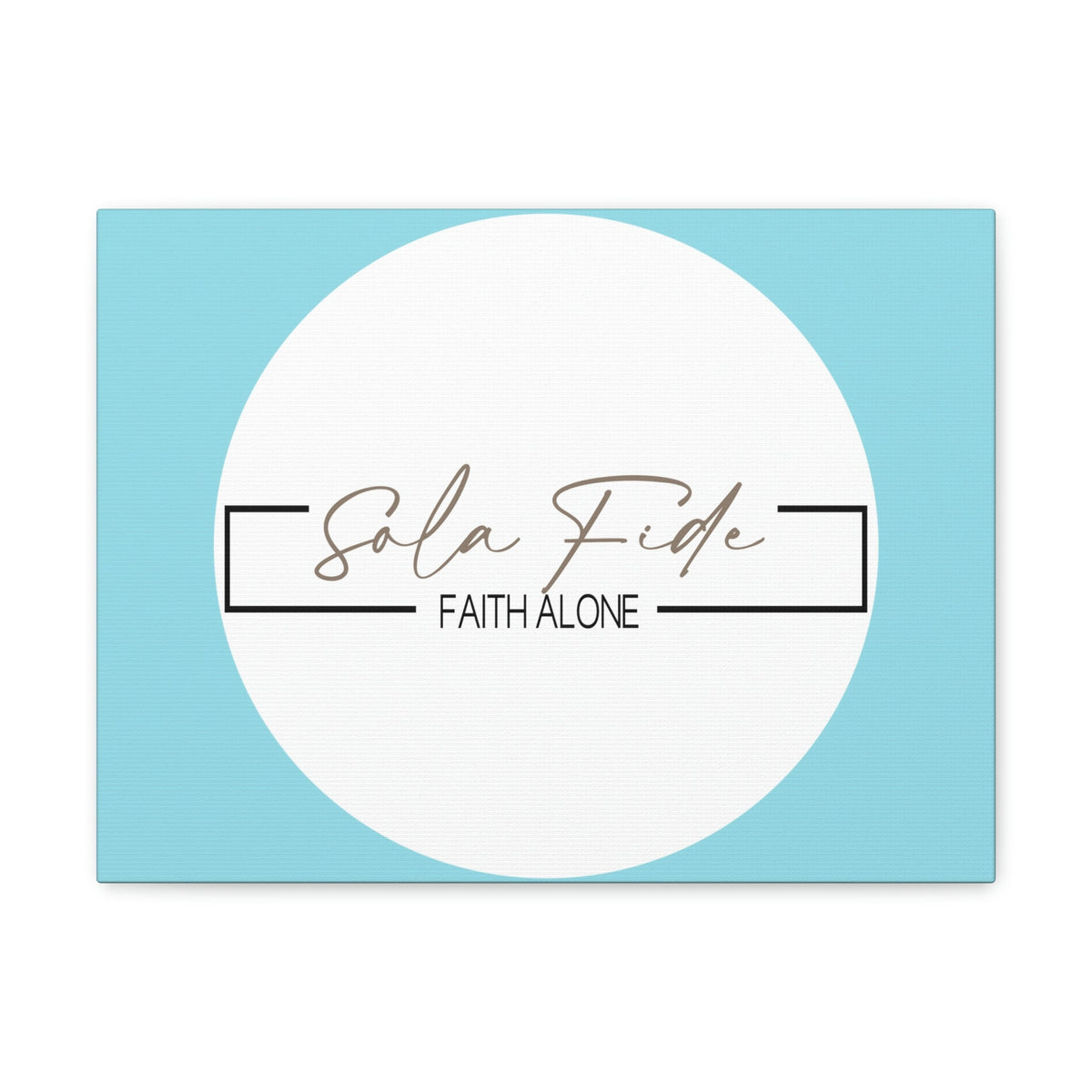 Scripture Walls Faith Alone Matthew 21:22 Sky Blue Bible Canvas Christian Wall Art Ready to Hang Unframed-Express Your Love Gifts
