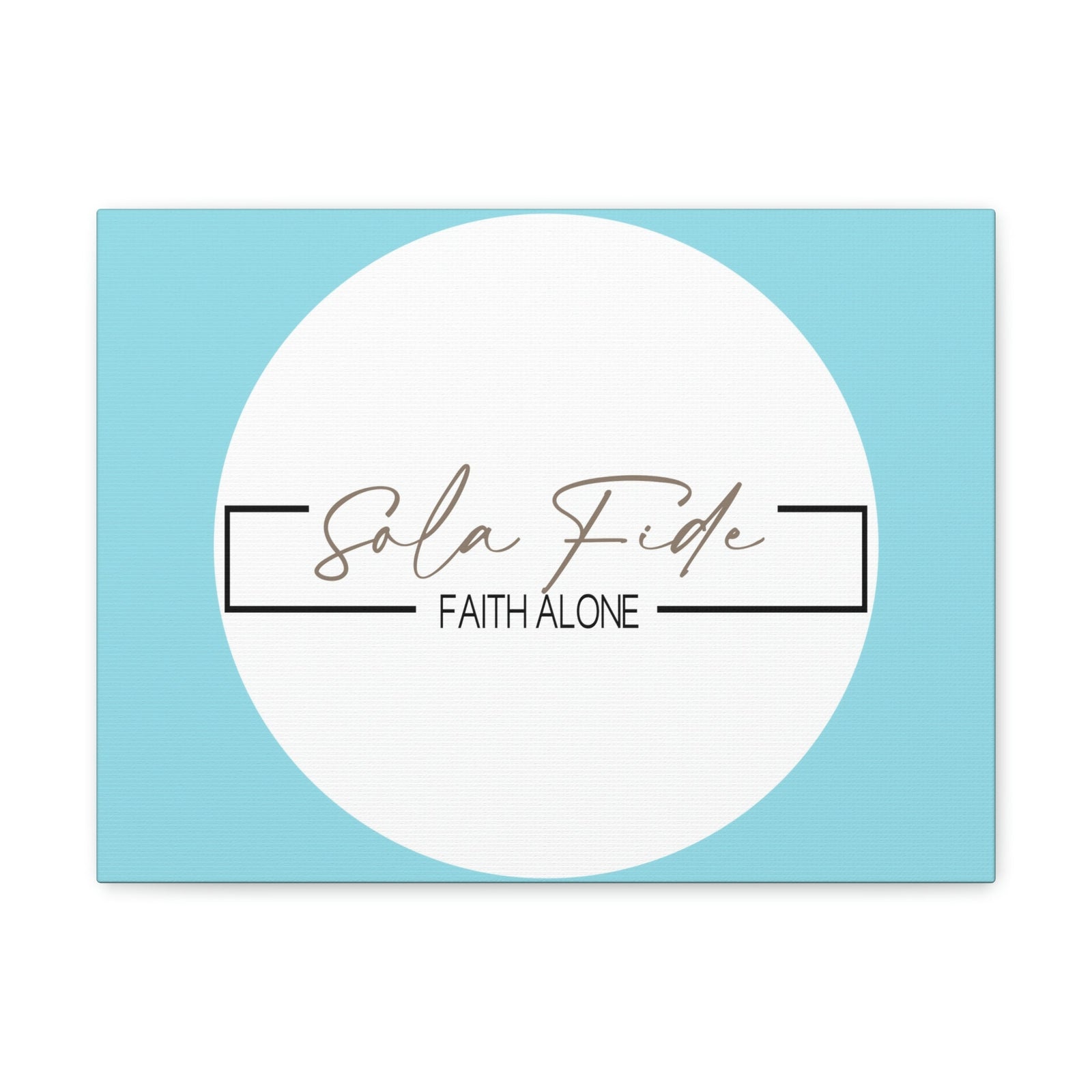 Scripture Walls Faith Alone Matthew 21:22 Sky Blue Bible Canvas Christian Wall Art Ready to Hang Unframed-Express Your Love Gifts