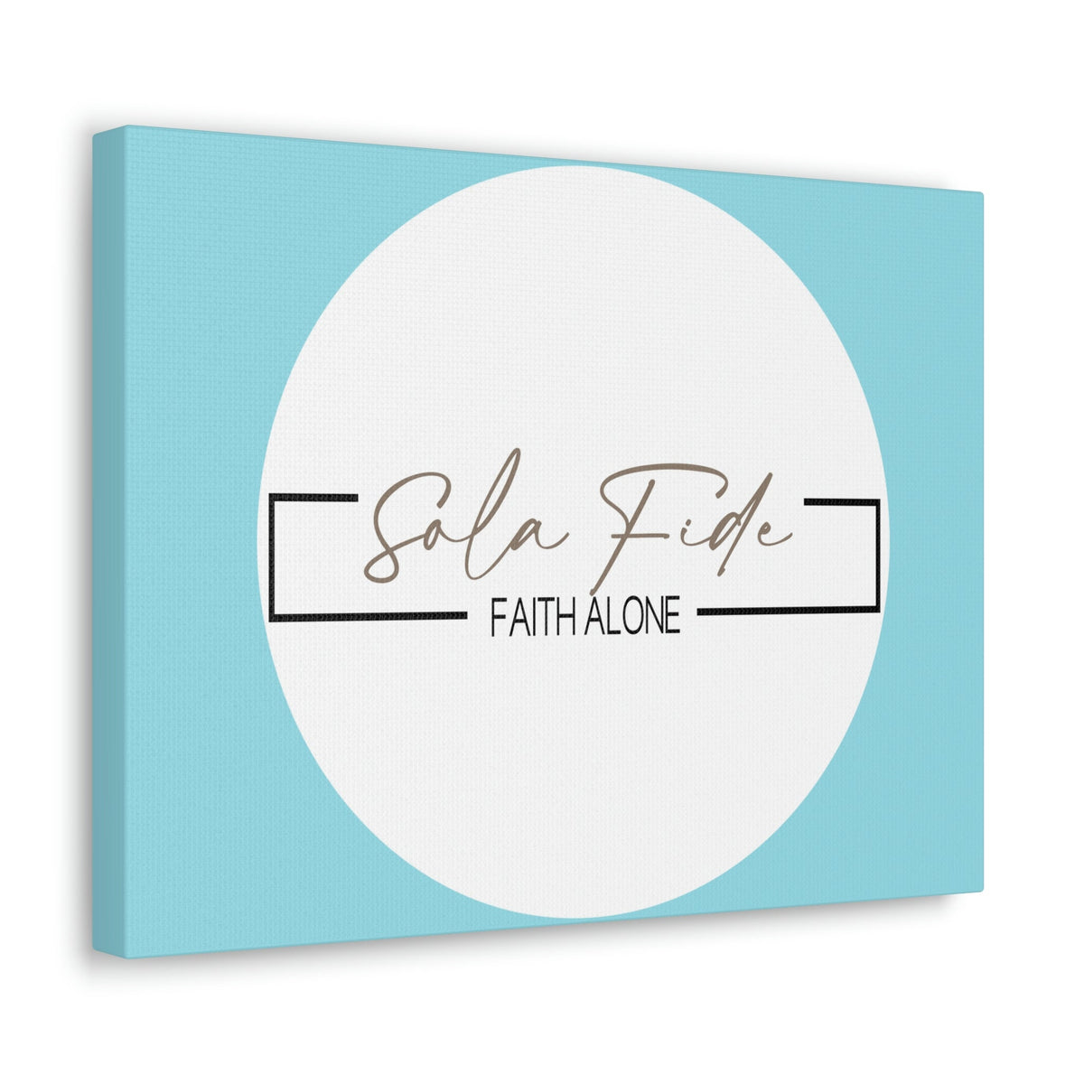 Scripture Walls Faith Alone Matthew 21:22 Sky Blue Bible Canvas Christian Wall Art Ready to Hang Unframed-Express Your Love Gifts
