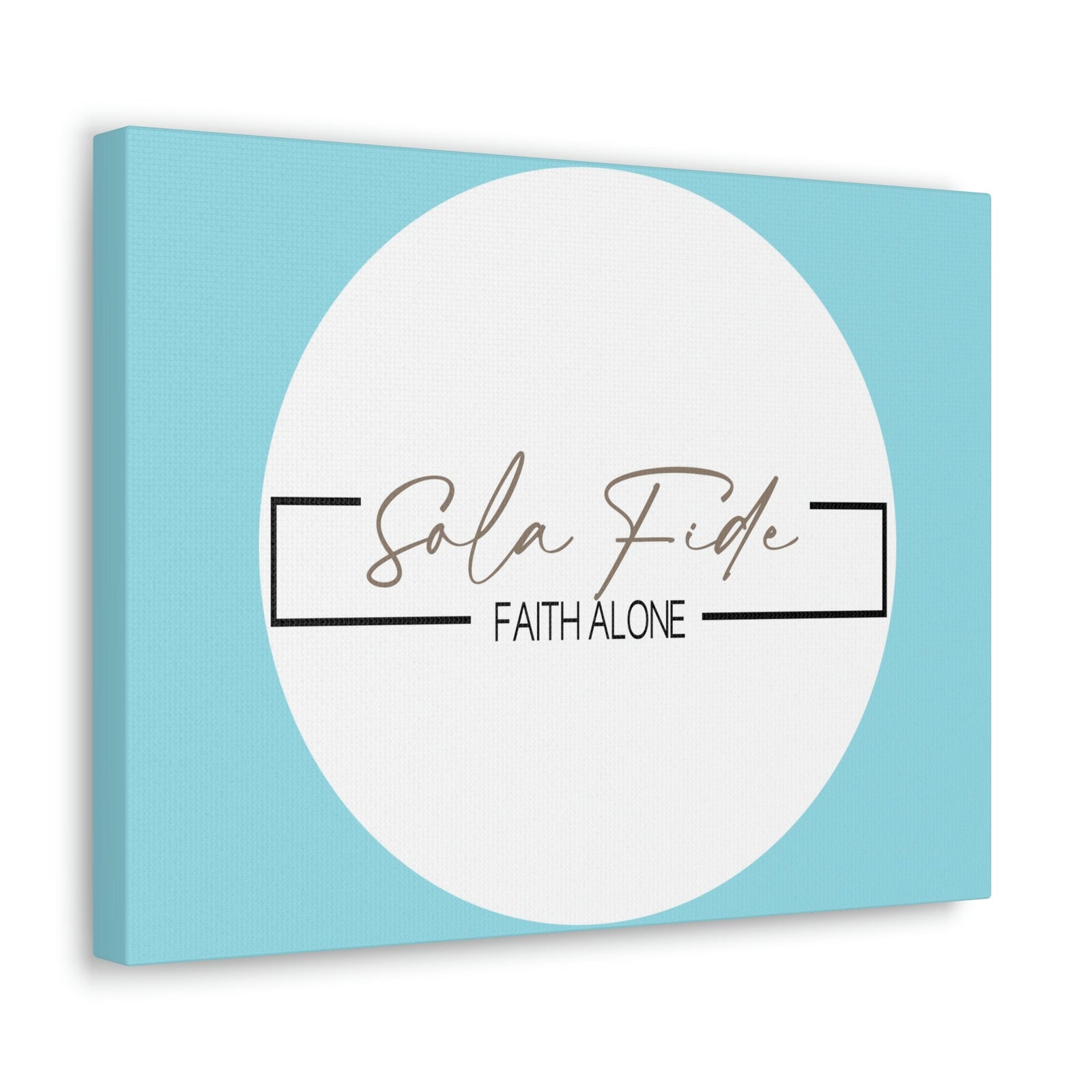 Scripture Walls Faith Alone Matthew 21:22 Sky Blue Bible Canvas Christian Wall Art Ready to Hang Unframed-Express Your Love Gifts
