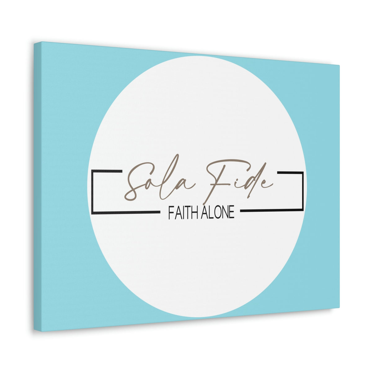 Scripture Walls Faith Alone Matthew 21:22 Sky Blue Bible Canvas Christian Wall Art Ready to Hang Unframed-Express Your Love Gifts