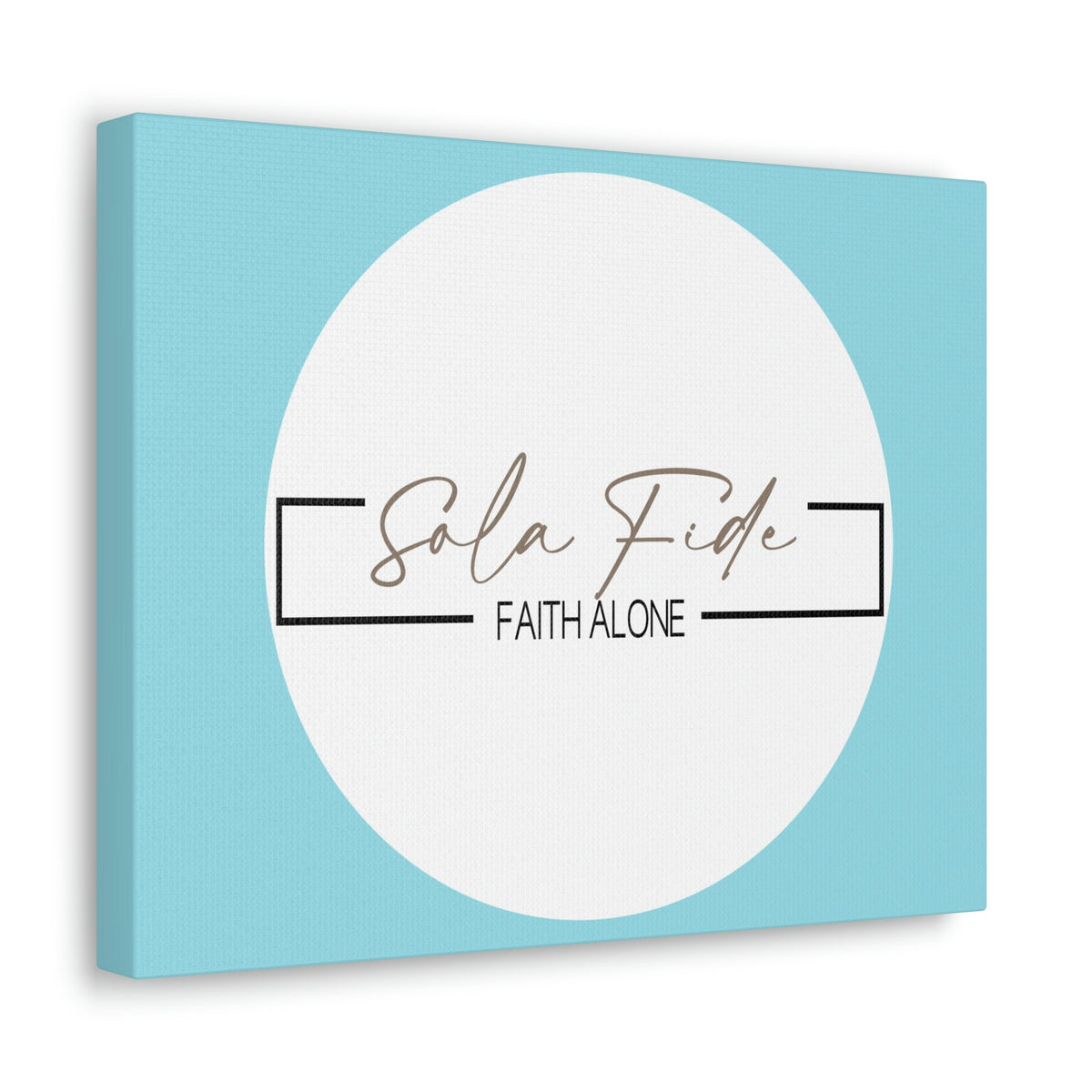 Scripture Walls Faith Alone Matthew 21:22 Sky Blue Bible Canvas Christian Wall Art Ready to Hang Unframed-Express Your Love Gifts