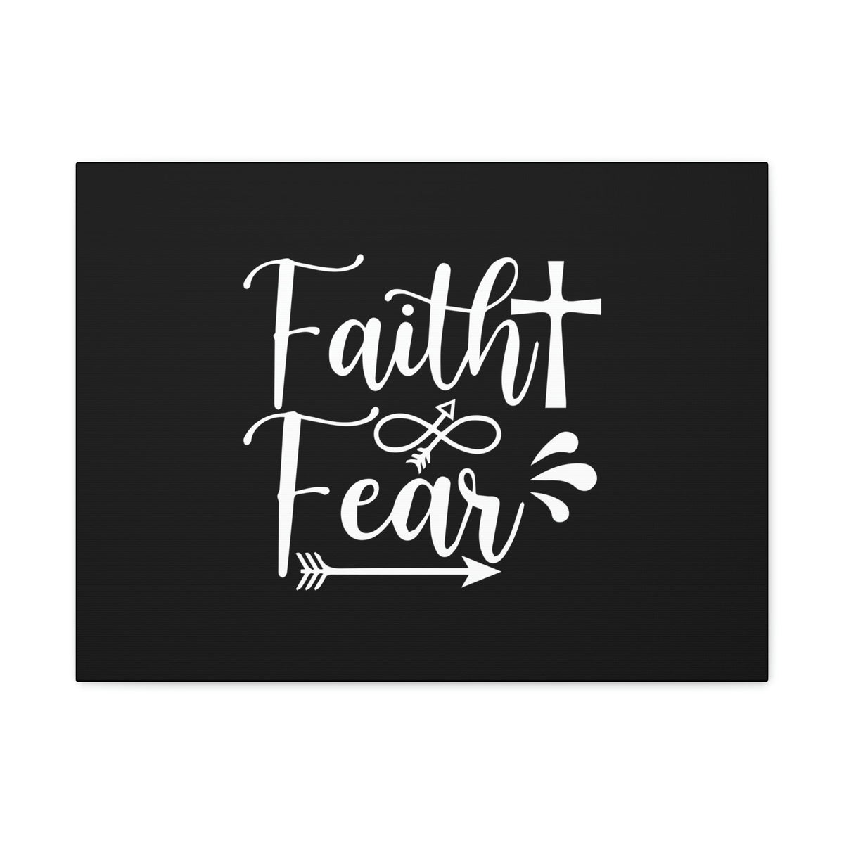 Scripture Walls Faith And Fear Isaiah 41:10 Cross Christian Wall Art Bible Verse Print Ready to Hang Unframed-Express Your Love Gifts