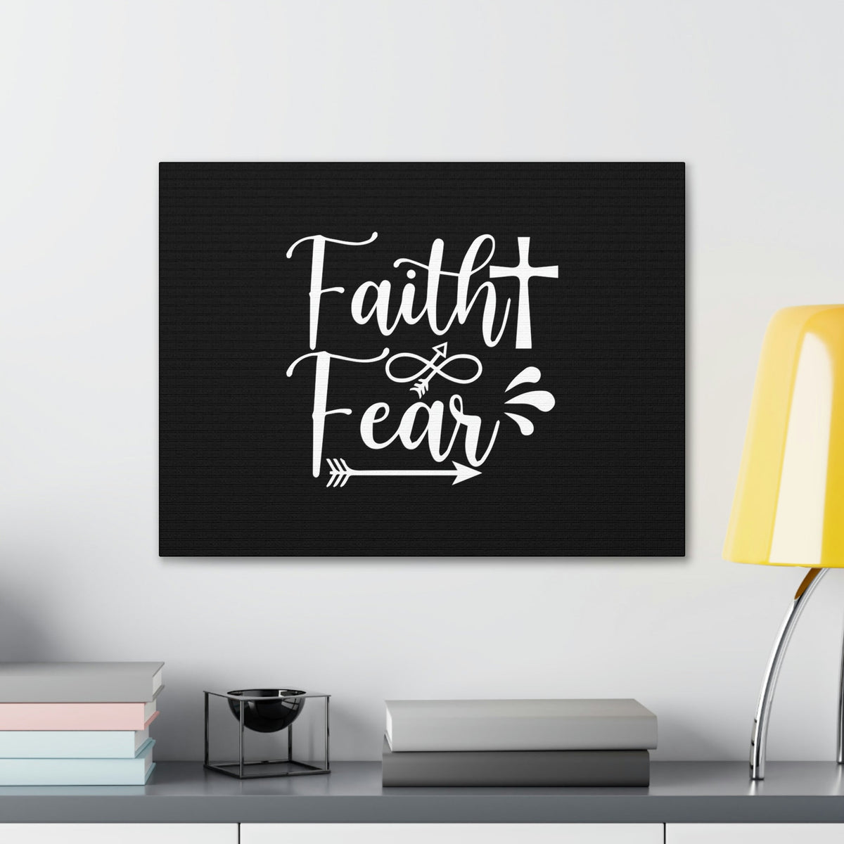 Scripture Walls Faith And Fear Isaiah 41:10 Cross Christian Wall Art Bible Verse Print Ready to Hang Unframed-Express Your Love Gifts
