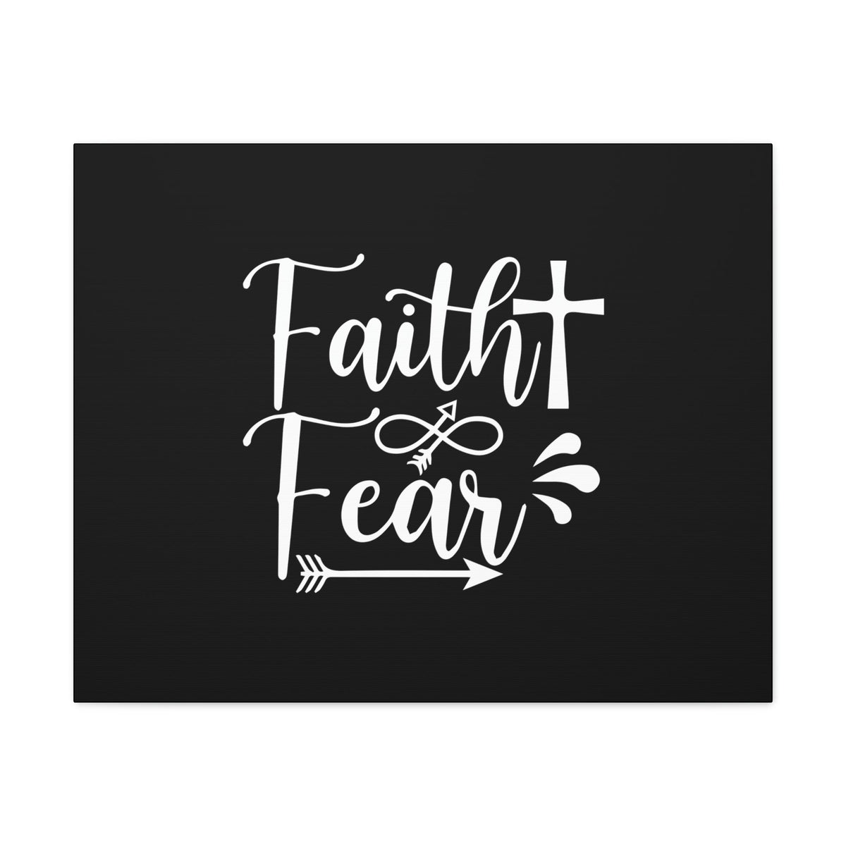 Scripture Walls Faith And Fear Isaiah 41:10 Cross Christian Wall Art Bible Verse Print Ready to Hang Unframed-Express Your Love Gifts