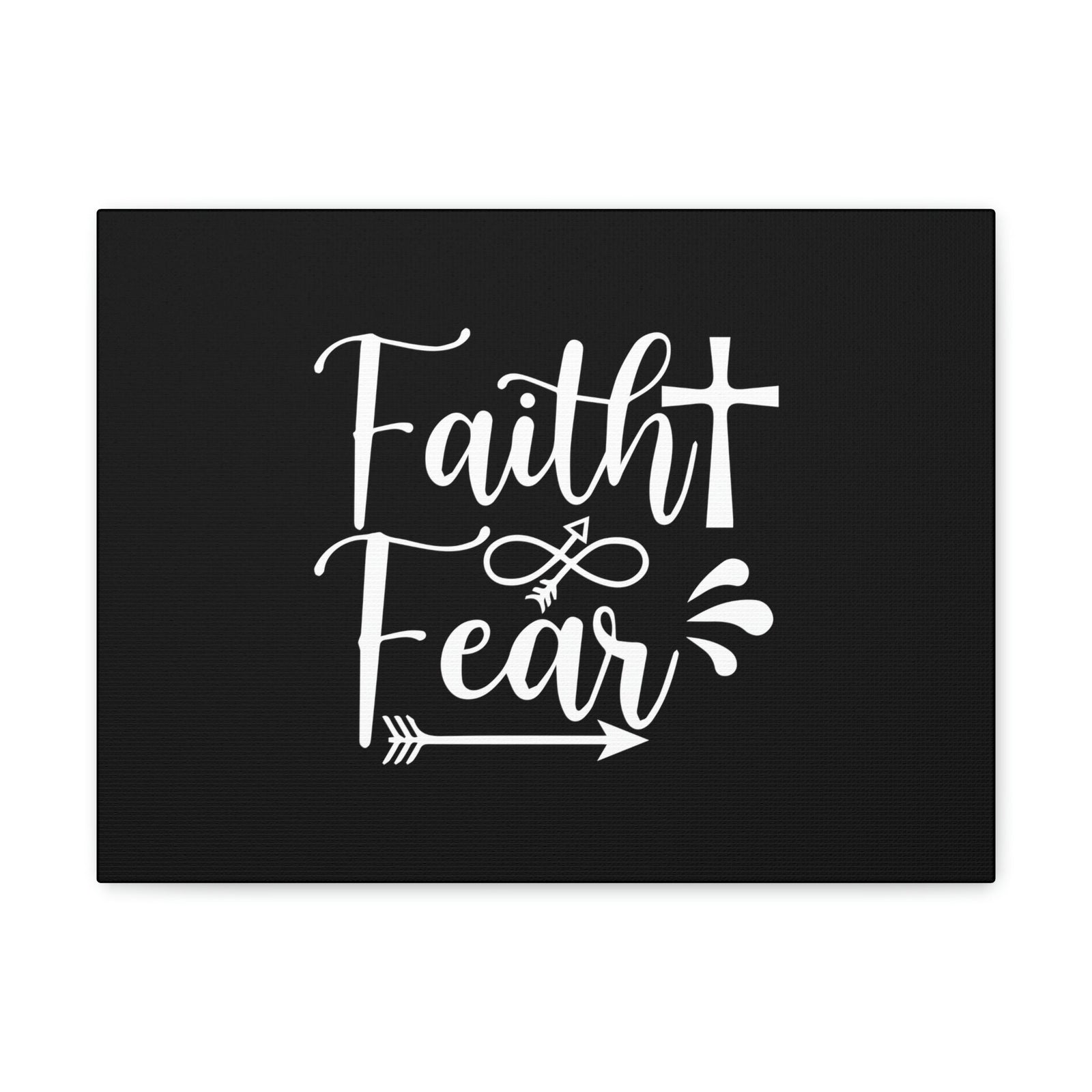 Scripture Walls Faith And Fear Isaiah 41:10 Cross Christian Wall Art Bible Verse Print Ready to Hang Unframed-Express Your Love Gifts