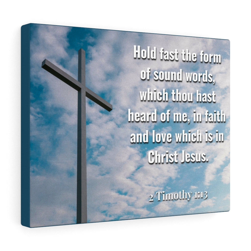 Scripture Walls Faith And Love Which Is In Christ Jesus 2 Timothy 1:13 Bible Verse Canvas Christian Wall Art Ready to Hang Unframed-Express Your Love Gifts