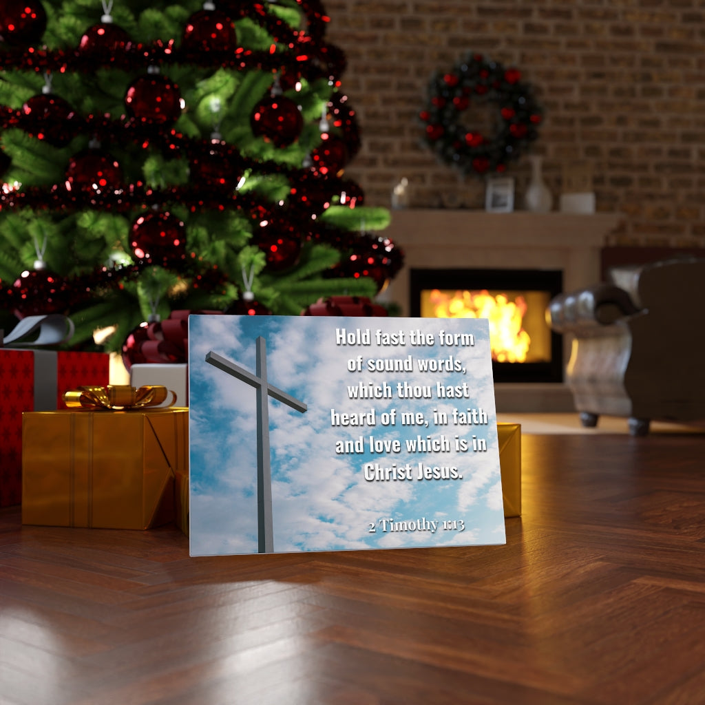 Scripture Walls Faith And Love Which Is In Christ Jesus 2 Timothy 1:13 Bible Verse Canvas Christian Wall Art Ready to Hang Unframed-Express Your Love Gifts