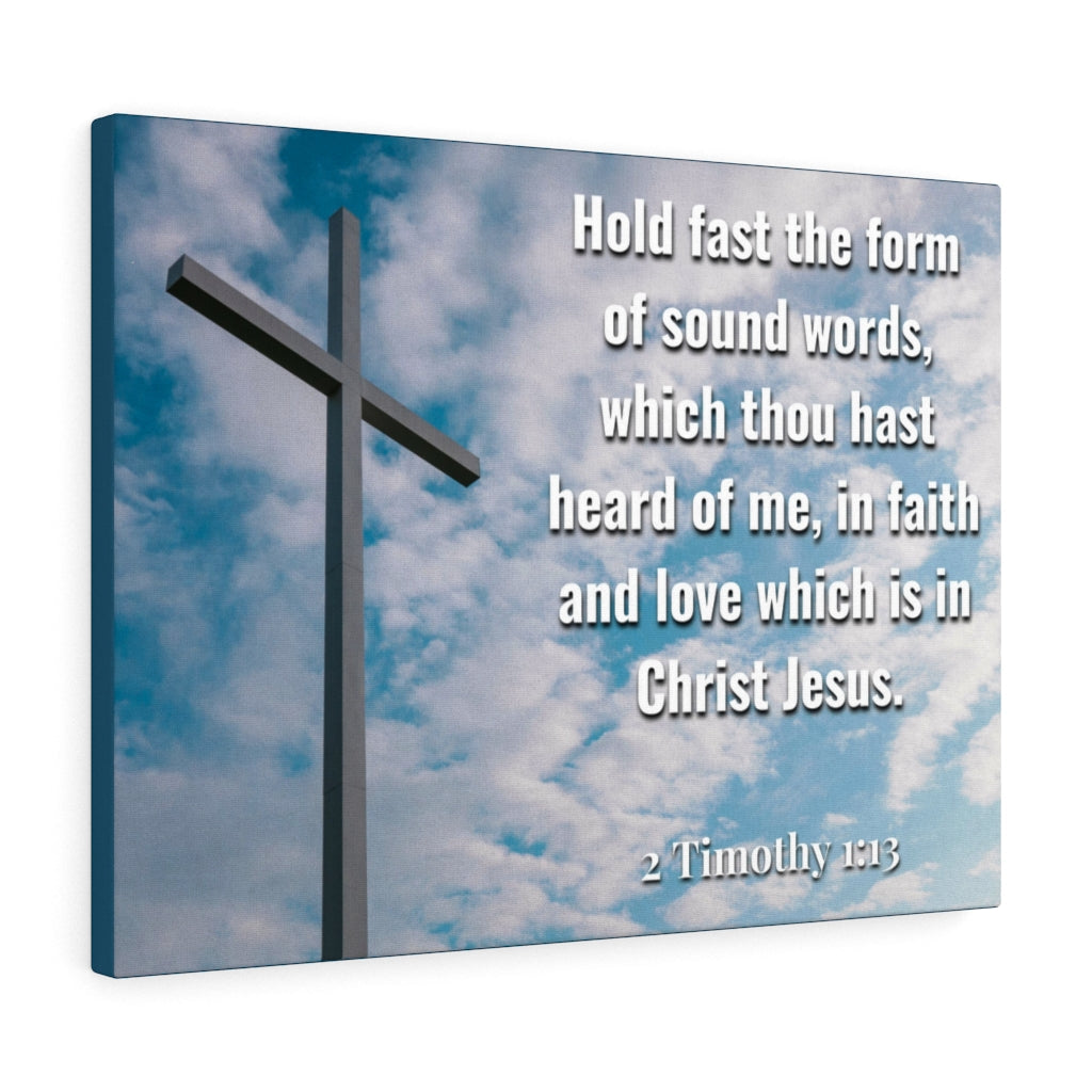 Scripture Walls Faith And Love Which Is In Christ Jesus 2 Timothy 1:13 Bible Verse Canvas Christian Wall Art Ready to Hang Unframed-Express Your Love Gifts