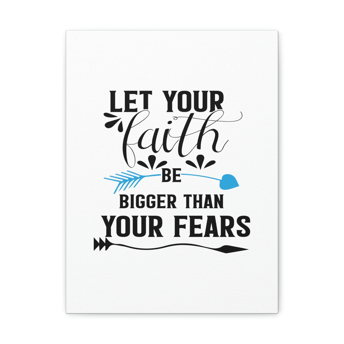 Scripture Walls Faith Be Bigger Than Your Fears Isaiah 41:13 Christian Wall Art Bible Verse Print Ready to Hang Unframed-Express Your Love Gifts