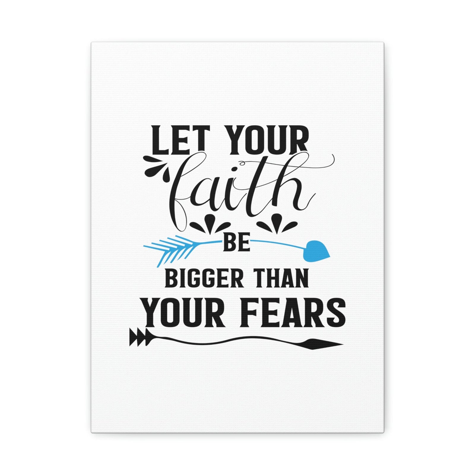 Scripture Walls Faith Be Bigger Than Your Fears Isaiah 41:13 Christian Wall Art Bible Verse Print Ready to Hang Unframed-Express Your Love Gifts