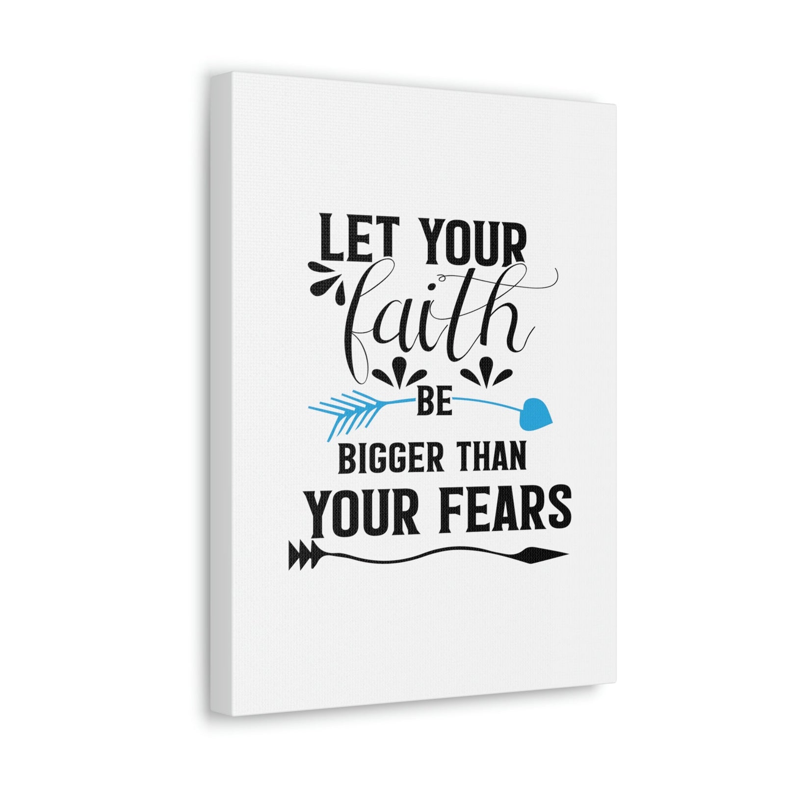 Scripture Walls Faith Be Bigger Than Your Fears Isaiah 41:13 Christian Wall Art Bible Verse Print Ready to Hang Unframed-Express Your Love Gifts