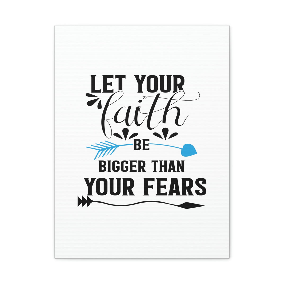 Scripture Walls Faith Be Bigger Than Your Fears Isaiah 41:13 Christian Wall Art Bible Verse Print Ready to Hang Unframed-Express Your Love Gifts