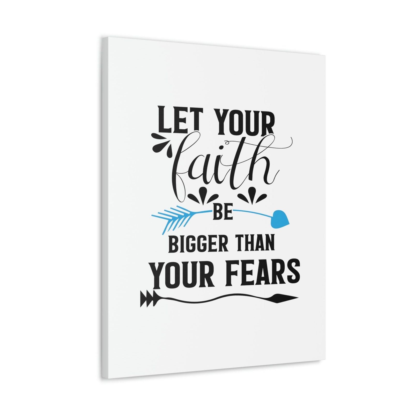 Scripture Walls Faith Be Bigger Than Your Fears Isaiah 41:13 Christian Wall Art Bible Verse Print Ready to Hang Unframed-Express Your Love Gifts