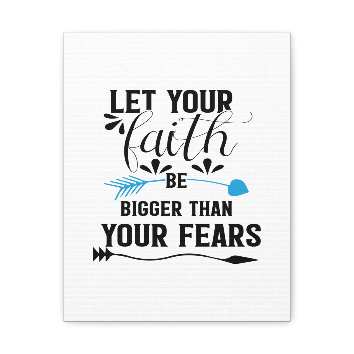 Scripture Walls Faith Be Bigger Than Your Fears Isaiah 41:13 Christian Wall Art Bible Verse Print Ready to Hang Unframed-Express Your Love Gifts