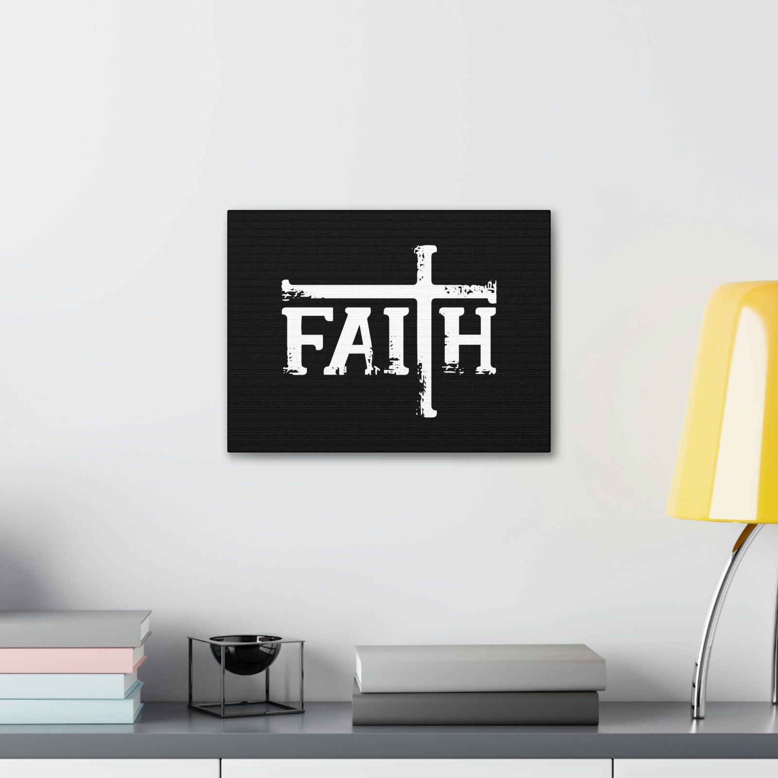 Scripture Walls Faith Big Romans 10:17 Cross Christian Wall Art Bible Verse Print Ready to Hang Unframed-Express Your Love Gifts
