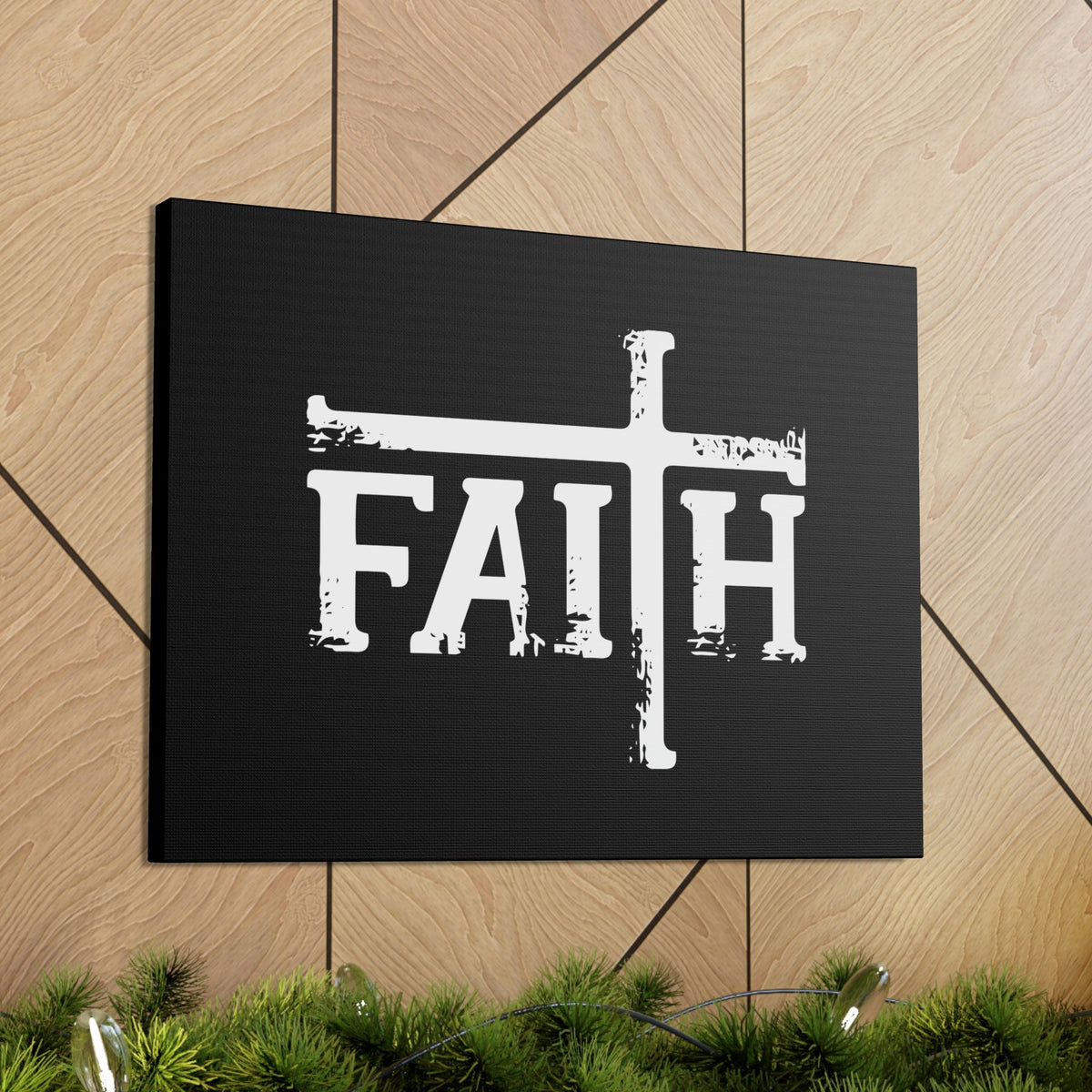 Scripture Walls Faith Big Romans 10:17 Cross Christian Wall Art Bible Verse Print Ready to Hang Unframed-Express Your Love Gifts