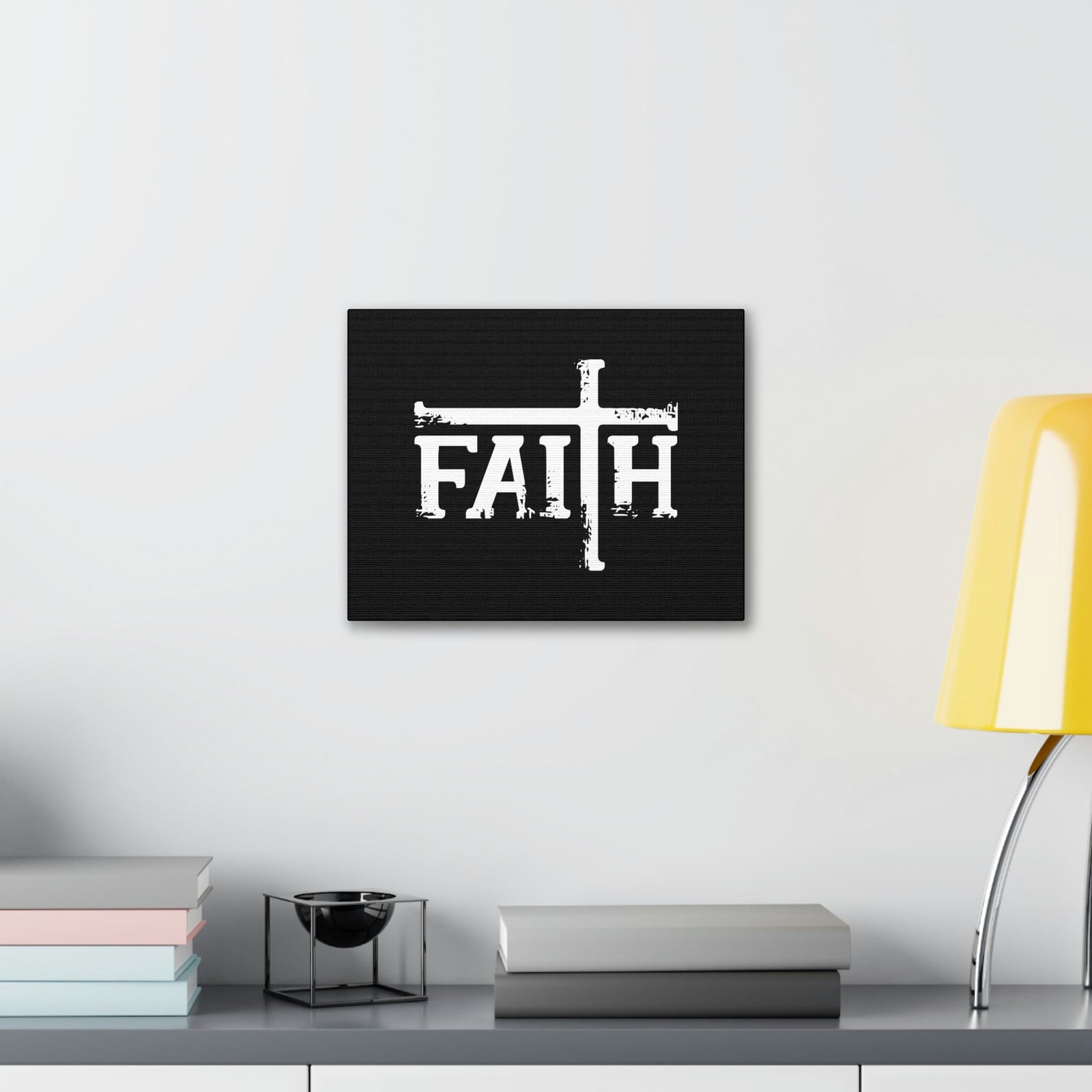 Scripture Walls Faith Big Romans 10:17 Cross Christian Wall Art Bible Verse Print Ready to Hang Unframed-Express Your Love Gifts